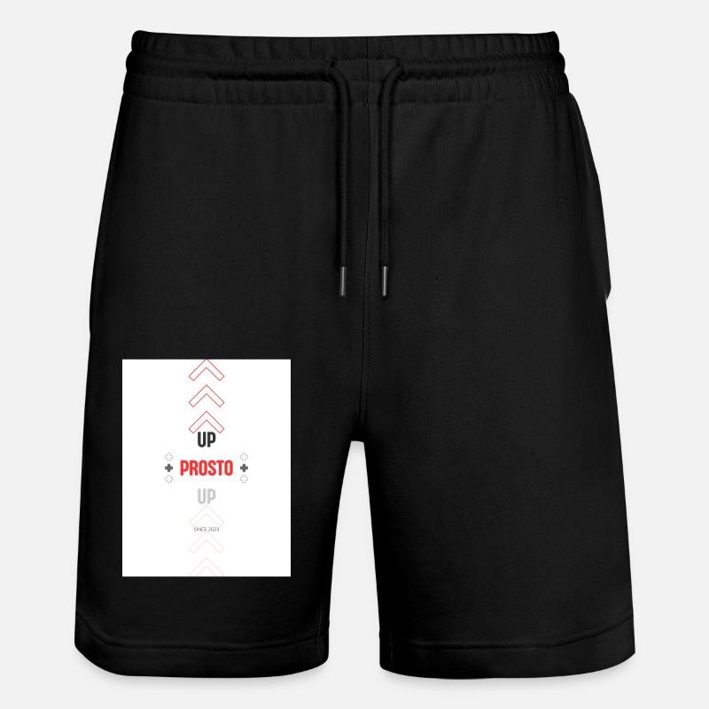 NACH OBEN 1 - Stanley/Stella Unisex Bio Joggingshorts Trainer  - Schwarz