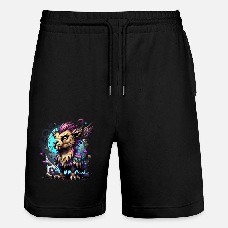 Graffiti Monster - Stanley/Stella Unisex Bio Joggingshorts Trainer  - Schwarz