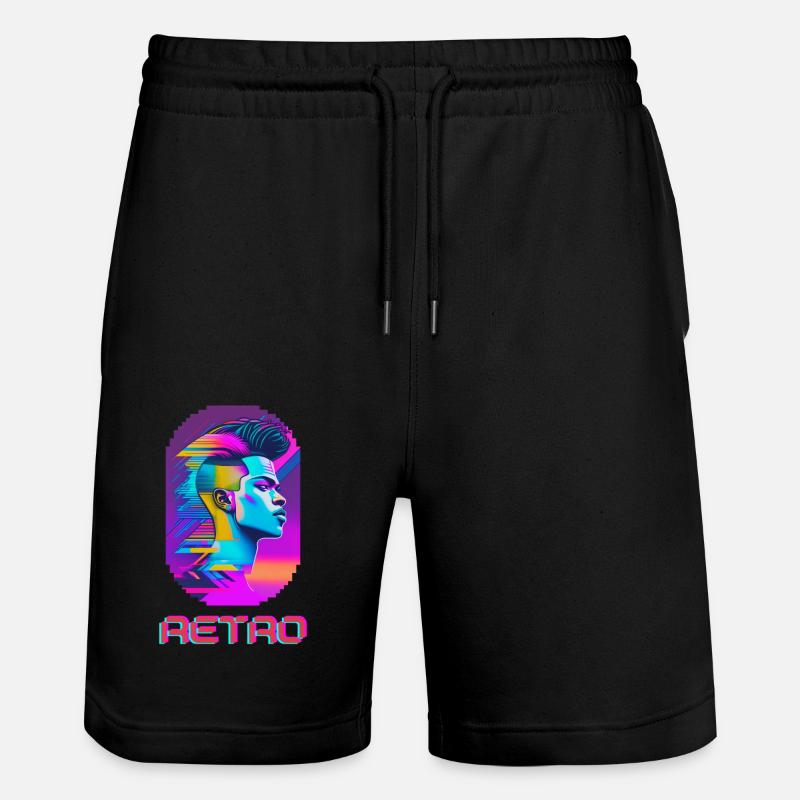 Rétro Punk - Short de jogging bio TRAINER Stanley/Stella unisexe - noir