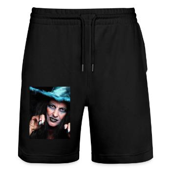 Halloween Scary Witch - Short de jogging bio TRAINER Stanley/Stella unisexe - noir - Devant - Nik (191cm) & Marisol (170cm)
