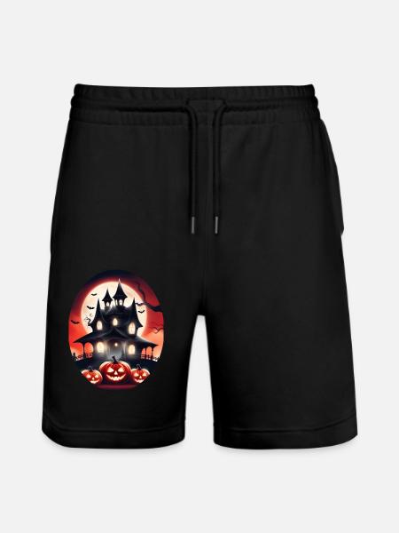 Halloween - Stanley/Stella Trainer Unisex Organic Jogging Shorts - black