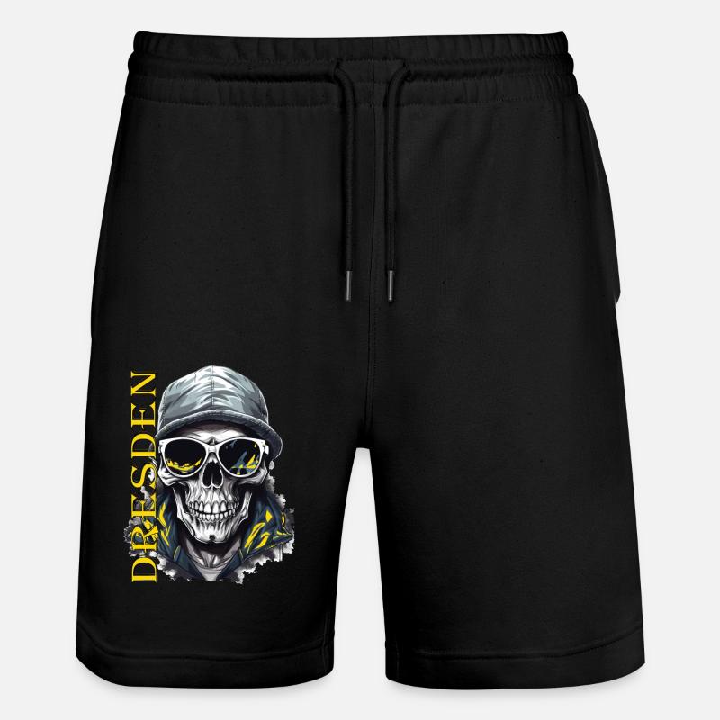 Dresden Design Dresdner Ultras - Short de jogging bio TRAINER Stanley/Stella unisexe - noir
