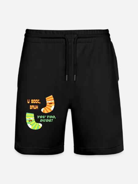 Socks - Stanley/Stella Trainer Unisex Organic Jogging Shorts - black