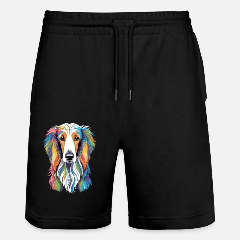 Lévrier afghan - Short de jogging bio TRAINER Stanley/Stella unisexe - noir