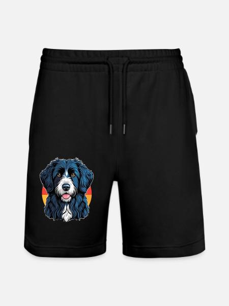 Portugisisk fårehund - Stanley/Stella Trainer økologiske unisex joggingshorts - sort