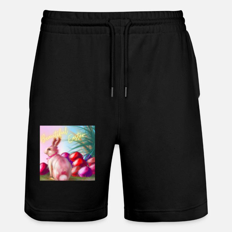 Bezaubernde Ostern - Stanley/Stella Unisex Bio Joggingshorts Trainer  - Schwarz