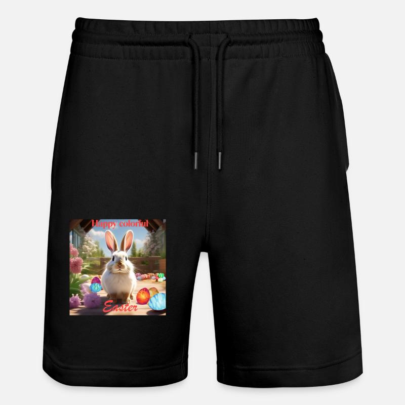 Ostern - Stanley/Stella Unisex Bio Joggingshorts Trainer  - Schwarz