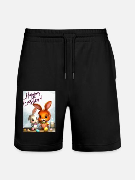 Osterwekstatt - Stanley/Stella Unisex Bio Joggingshorts Trainer - Schwarz