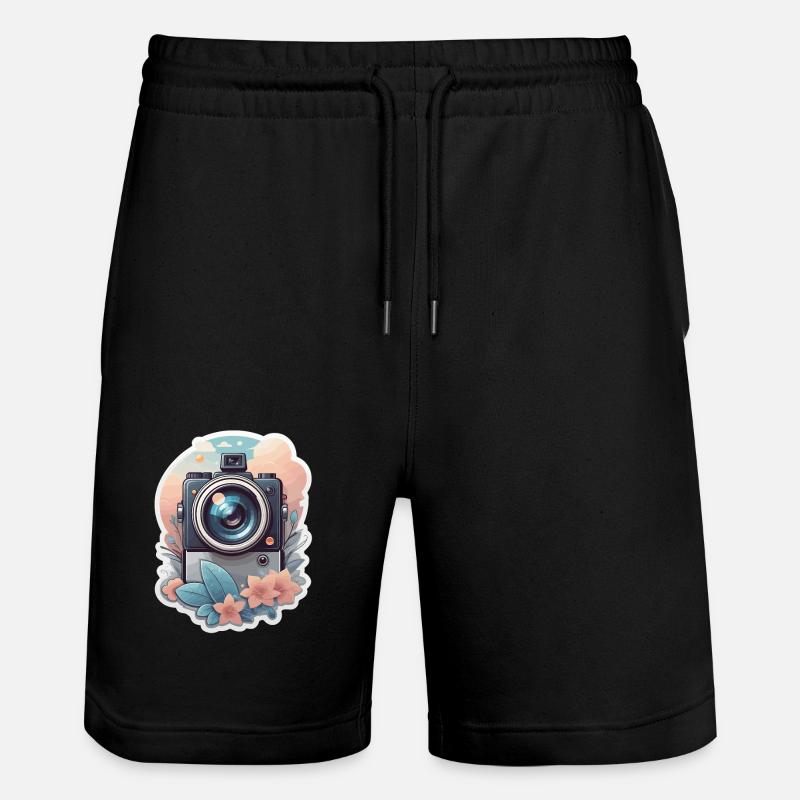Floral Capture - Short de jogging bio TRAINER Stanley/Stella unisexe - noir