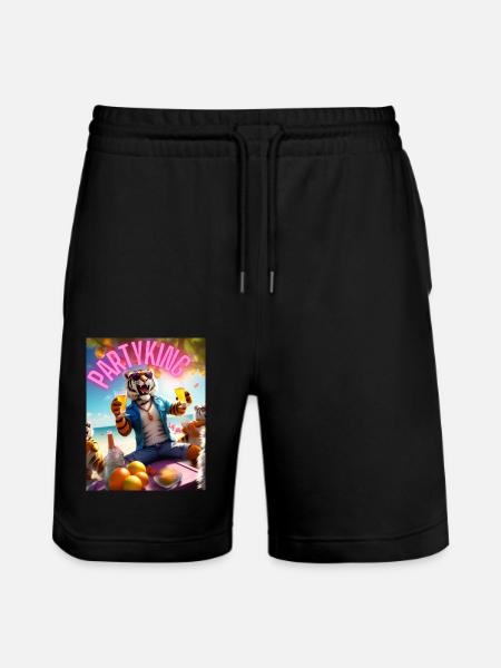 Partyking - Stanley/Stella Unisex Bio Joggingshorts Trainer  - Schwarz