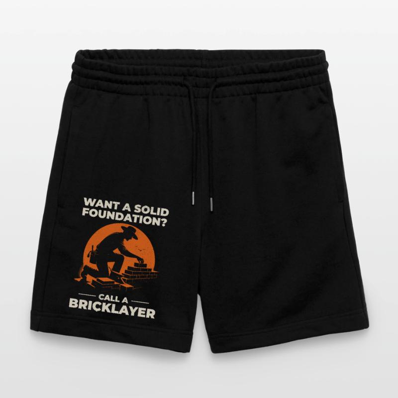 Bricklayer Brick Mason Masonry Brickwork Builder Stanley/Stella Trainer Unisex Organic Jogging Shorts