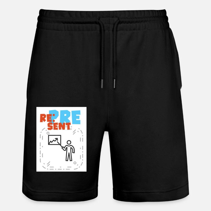 Représenter. Montrez votre bon côté. - Short de jogging bio TRAINER Stanley/Stella unisexe - noir