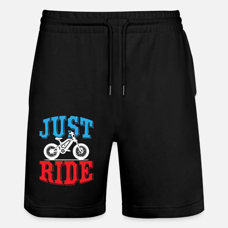 Just Ride E Bike - Stanley/Stella Trainer Unisex Organic Jogging Shorts - black