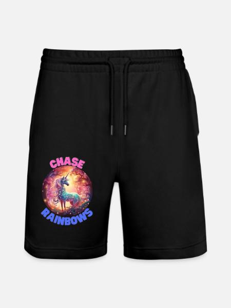 Unicorn5 - Stanley/Stella Trainer Unisex Organic Jogging Shorts - black