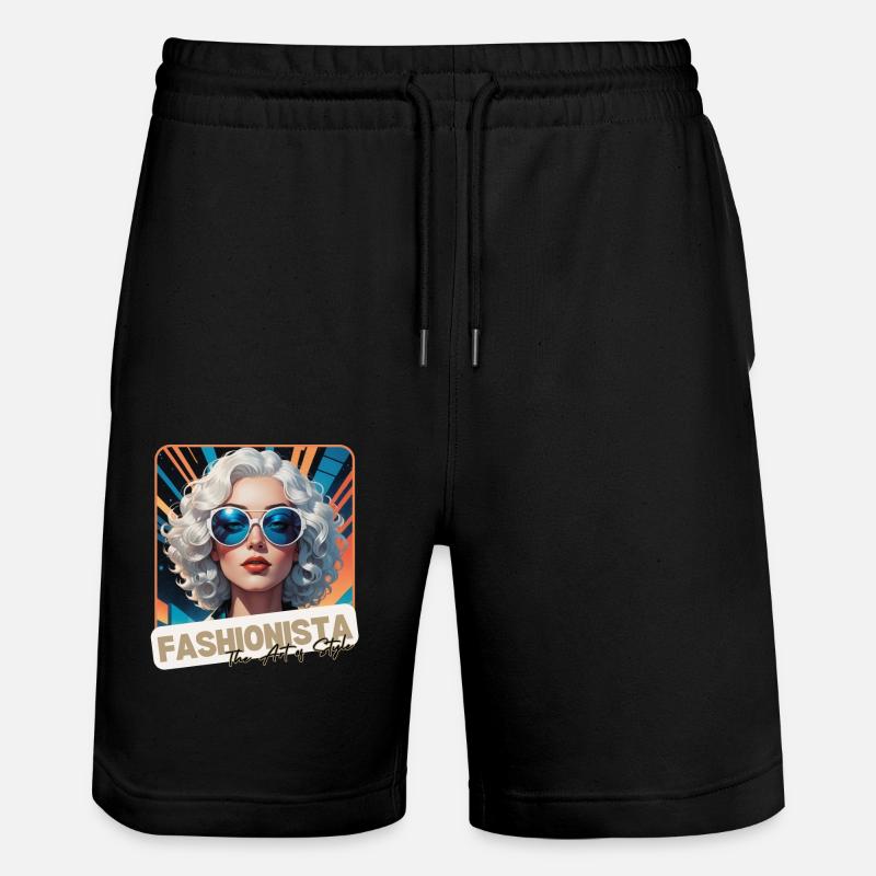 L’art du style - Short de jogging bio TRAINER Stanley/Stella unisexe - noir