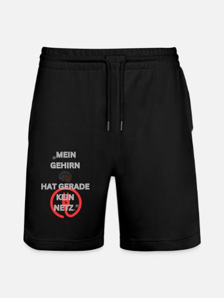Kein Netz - Stanley/Stella Unisex Bio Joggingshorts Trainer - Schwarz