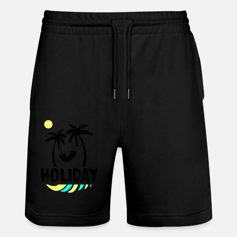 Palmiers Relax Vacances - Short de jogging bio TRAINER Stanley/Stella unisexe - noir