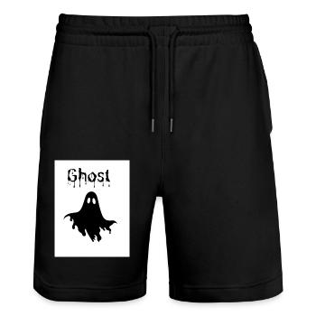 Ghost - Stanley/Stella Unisex Bio Joggingshorts Trainer  - Schwarz - Vorne - Nik (191cm) & Marisol (170cm)