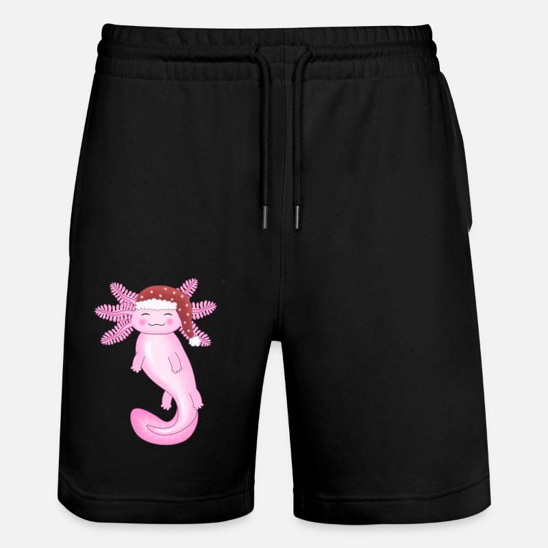 Mignon axolotl de Noël - Short de jogging bio TRAINER Stanley/Stella unisexe - noir