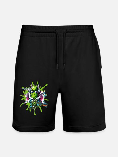 Digga Spreewald - Stanley/Stella Trainer Unisex Organic Jogging Shorts - black