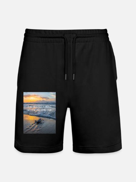 She needed a hero - Stanley/Stella Unisex Bio Joggingshorts Trainer  - Schwarz