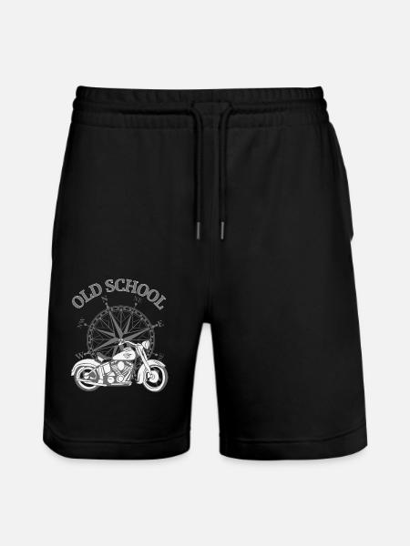 Vélo avec Old School - Short de jogging bio TRAINER Stanley/Stella unisexe - noir