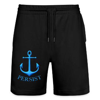 persist - Stanley/Stella Unisex Bio Joggingshorts Trainer  - Schwarz - Vorne - Nik (191cm) & Marisol (170cm)