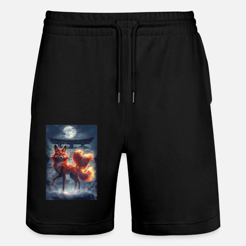 Renard Mythologie Mythe Cadeau - Short de jogging bio TRAINER Stanley/Stella unisexe - noir