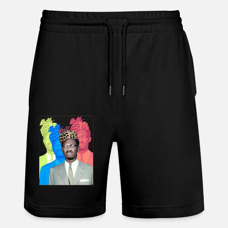 Patrice Lumumba - Short de jogging bio TRAINER Stanley/Stella unisexe - noir