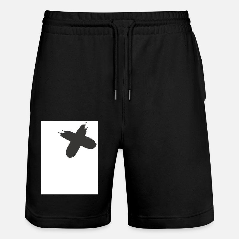 N Fronting - Stanley/Stella Unisex Bio Joggingshorts Trainer  - Schwarz