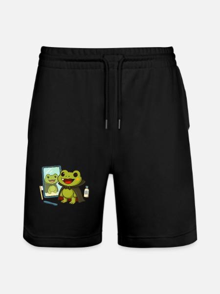Halloween Vampire Costume Gift - Stanley/Stella Trainer Unisex Organic Jogging Shorts - black