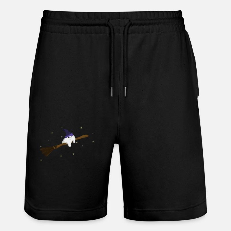 Pookie (white ball) - Stanley/Stella Trainer Unisex Organic Jogging Shorts - black