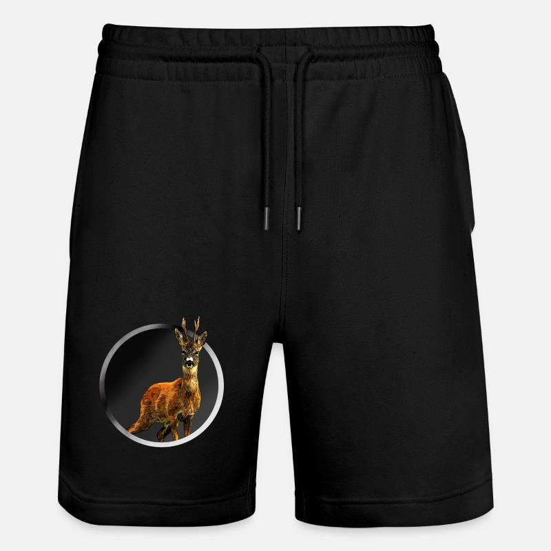cerf - Short de jogging bio TRAINER Stanley/Stella unisexe - noir