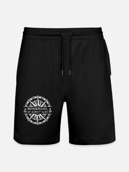 Bensersiel - Stanley/Stella Unisex Bio Joggingshorts Trainer - Schwarz