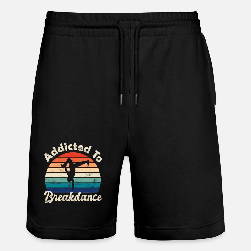 Breakdance - Short de jogging bio TRAINER Stanley/Stella unisexe - noir