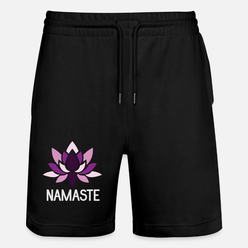Idée cadeau de yoga - Namaste - Short de jogging bio TRAINER Stanley/Stella unisexe - noir