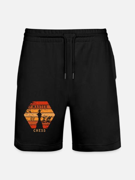Master of Chess - Stanley/Stella Unisex Bio Joggingshorts Trainer - Schwarz
