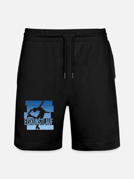 Eiskunstlauf - Stanley/Stella Unisex Bio Joggingshorts Trainer  - Schwarz