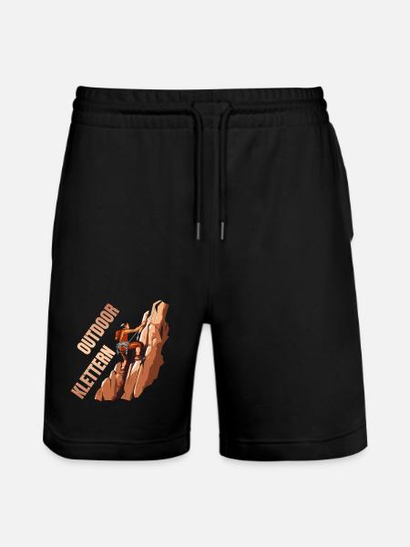 Outdoor Klettern - Stanley/Stella Unisex Bio Joggingshorts Trainer  - Schwarz