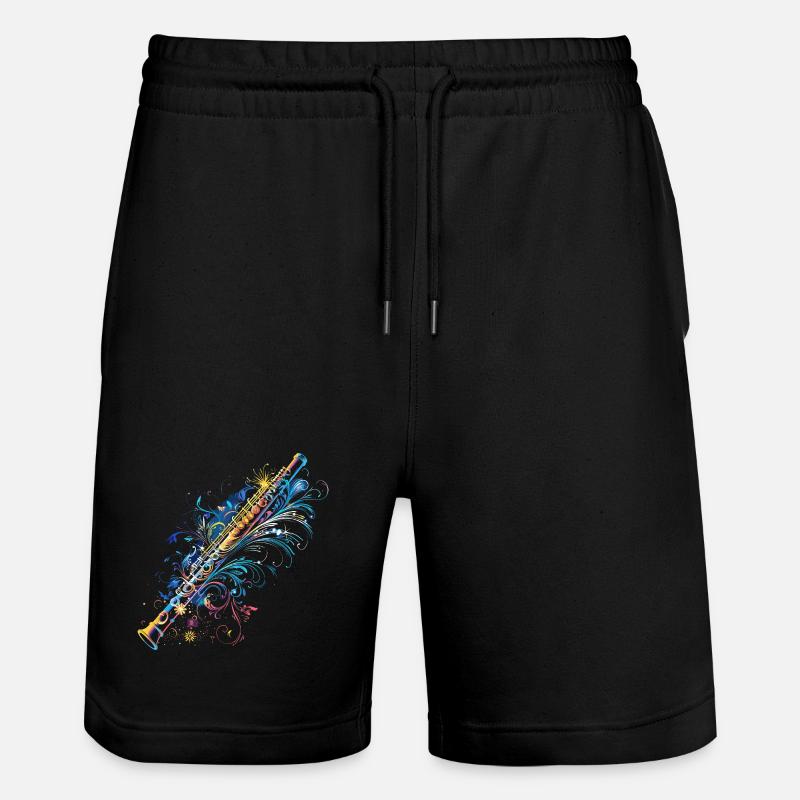 Flûte Bande dessinée - Short de jogging bio TRAINER Stanley/Stella unisexe - noir