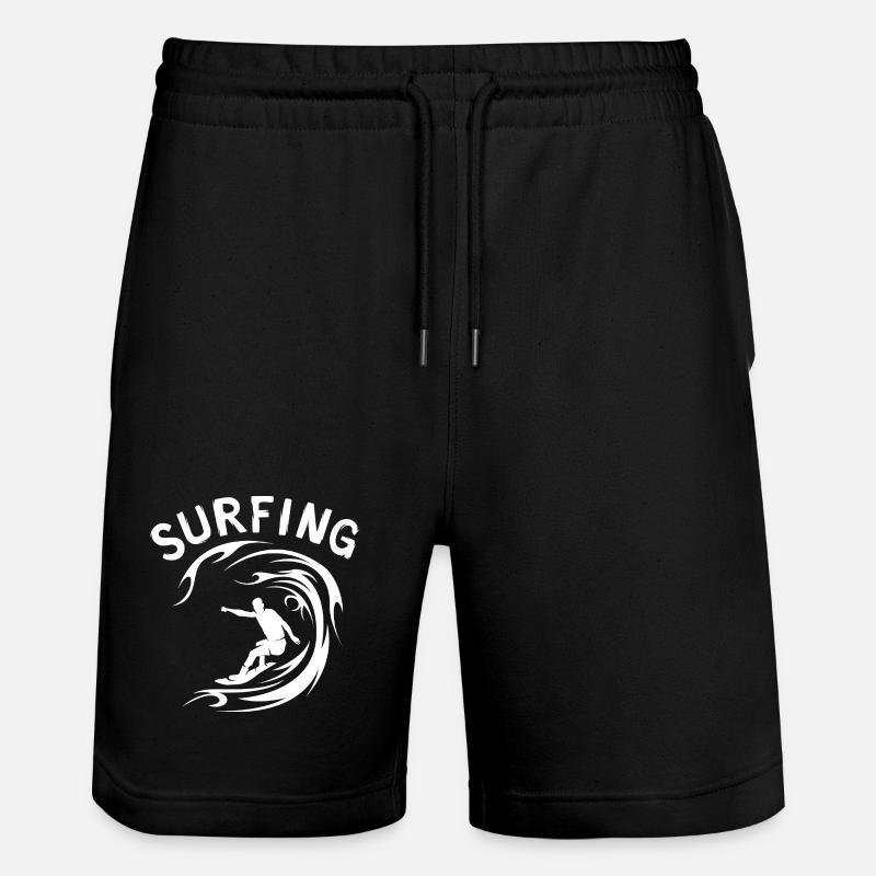 Surfing Wave Surfer Design - Short de jogging bio TRAINER Stanley/Stella unisexe - noir