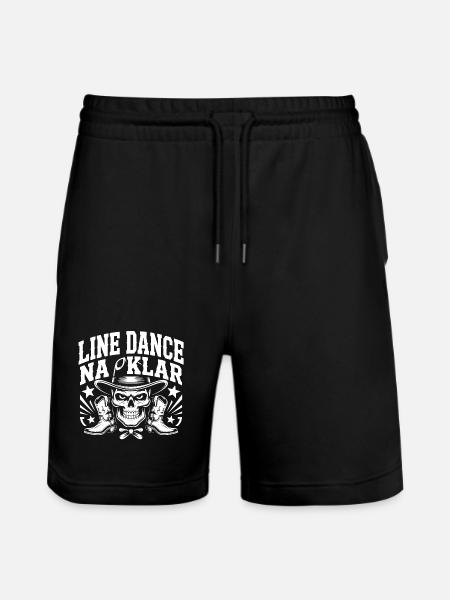Bone Cowboy Line Dance - Stanley/Stella Trainer Unisex Organic Jogging Shorts - black