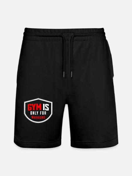 GYM life - Stanley/Stella Trainer Unisex Organic Jogging Shorts - black