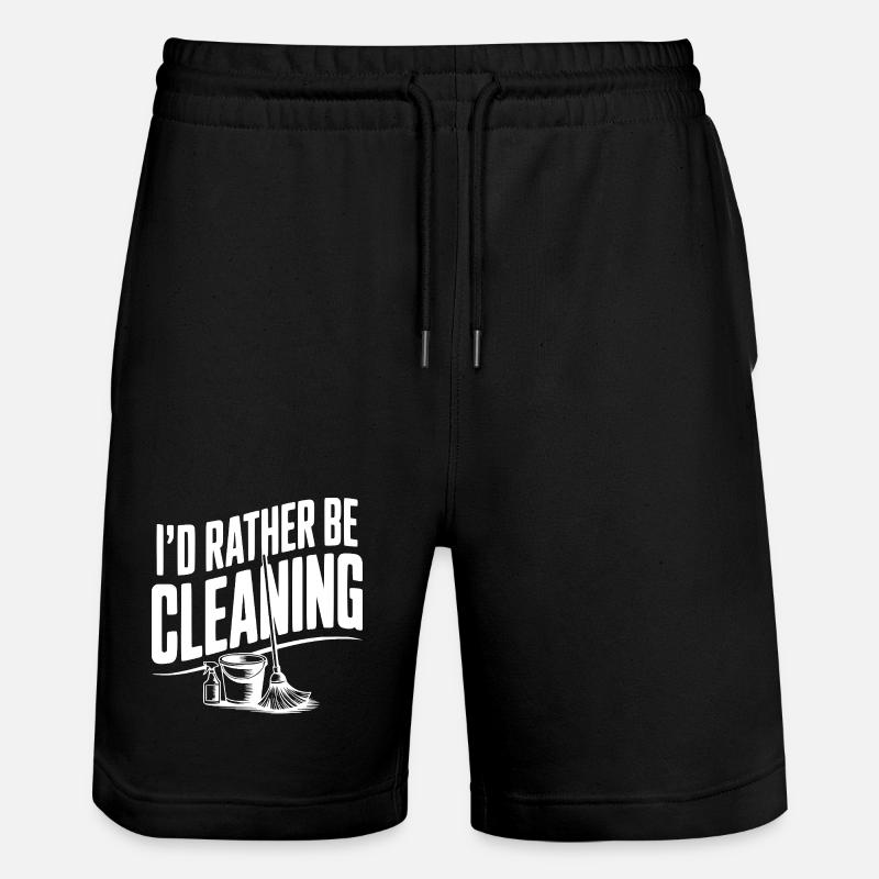 Je préfère nettoyer - Short de jogging bio TRAINER Stanley/Stella unisexe - noir