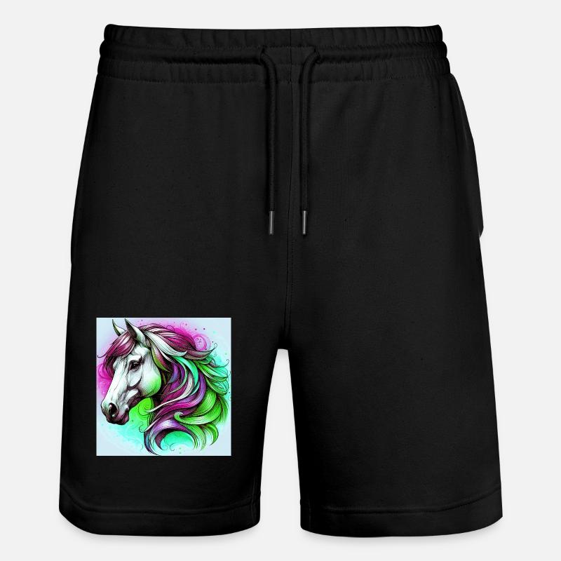 cheval - Short de jogging bio TRAINER Stanley/Stella unisexe - noir