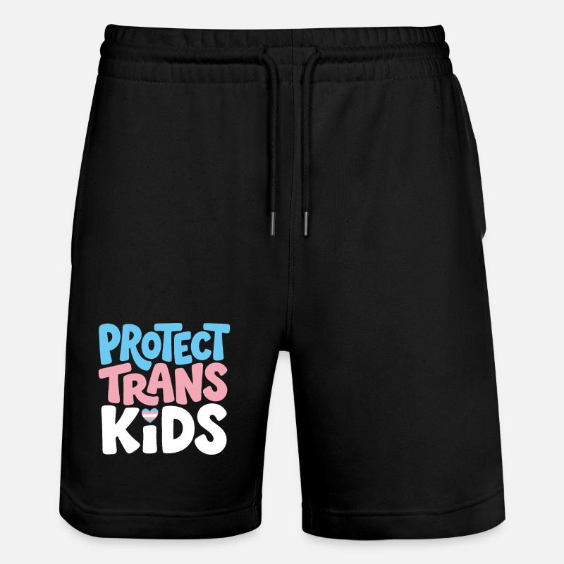 Protect Trans Kids Tee - Short de jogging bio TRAINER Stanley/Stella unisexe - noir