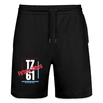 Firtina Vibes Trabzon - Short de jogging bio TRAINER Stanley/Stella unisexe - noir - Devant - Nik (191cm) & Marisol (170cm)