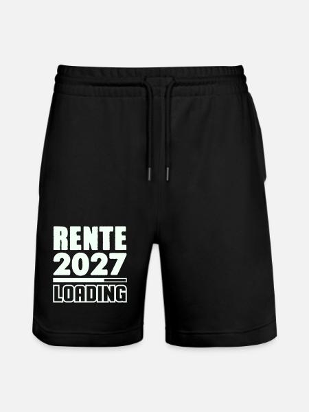 Pension 2027 Loading - Stanley/Stella Trainer Unisex Organic Jogging Shorts - black