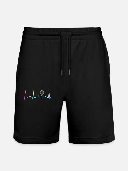 Tennis Tennis Player - Stanley/Stella Trainer Unisex Organic Jogging Shorts - black