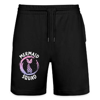 Mermaid Fable Mermaids Conte de fées - Short de jogging bio TRAINER Stanley/Stella unisexe - noir - Devant - Nik (191cm) & Marisol (170cm)